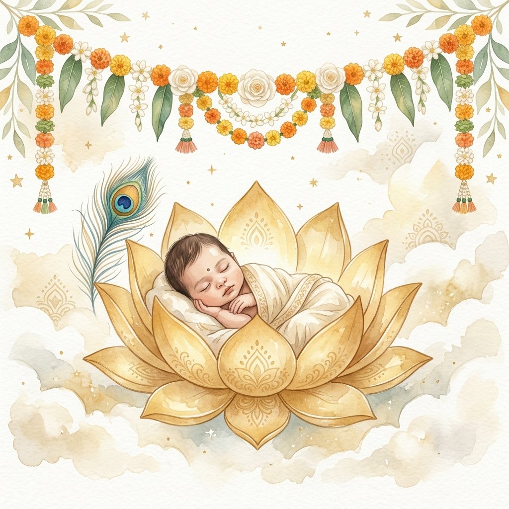 Baby Shower Divine Illustration